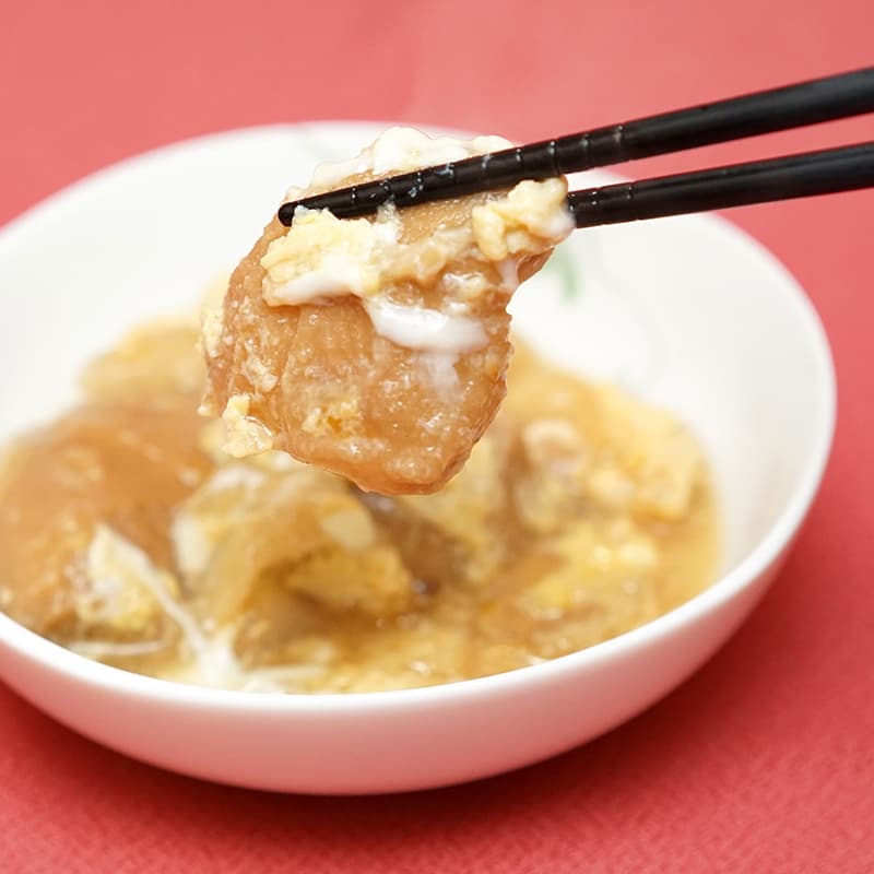 簡単あげ岩船麸の卵とじ