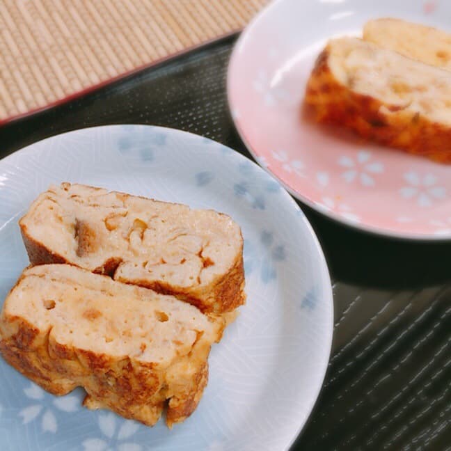 フワフワお麸入り玉子焼き